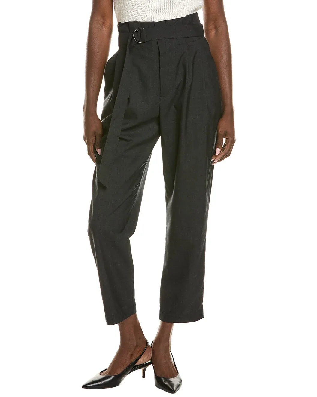 Wool Tapered Trousers