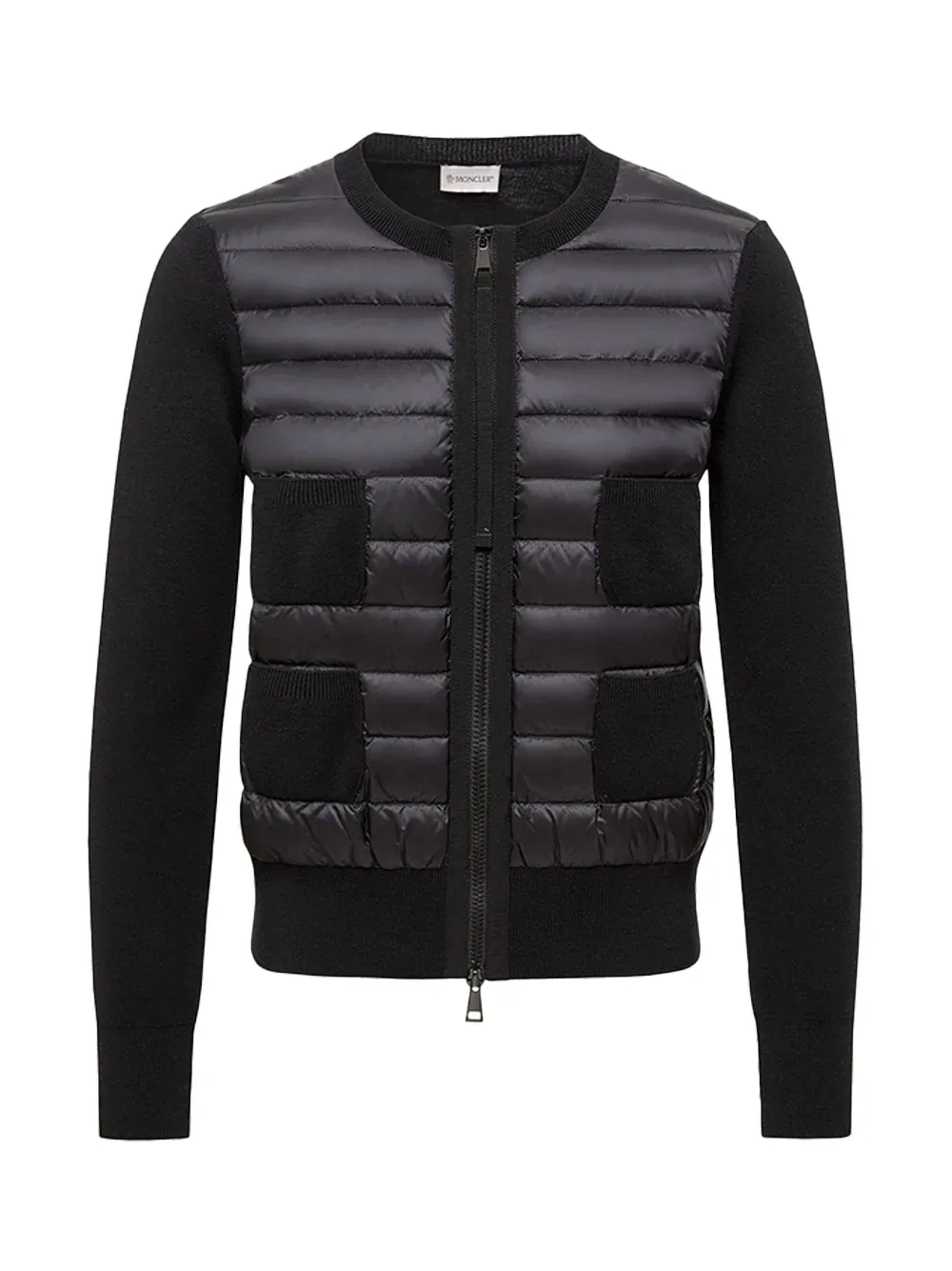 Padded Wool Down Cardigan