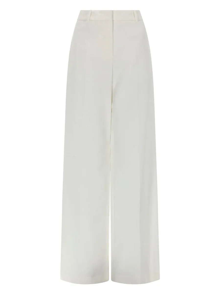 Drawstring Waist Cotton Trousers