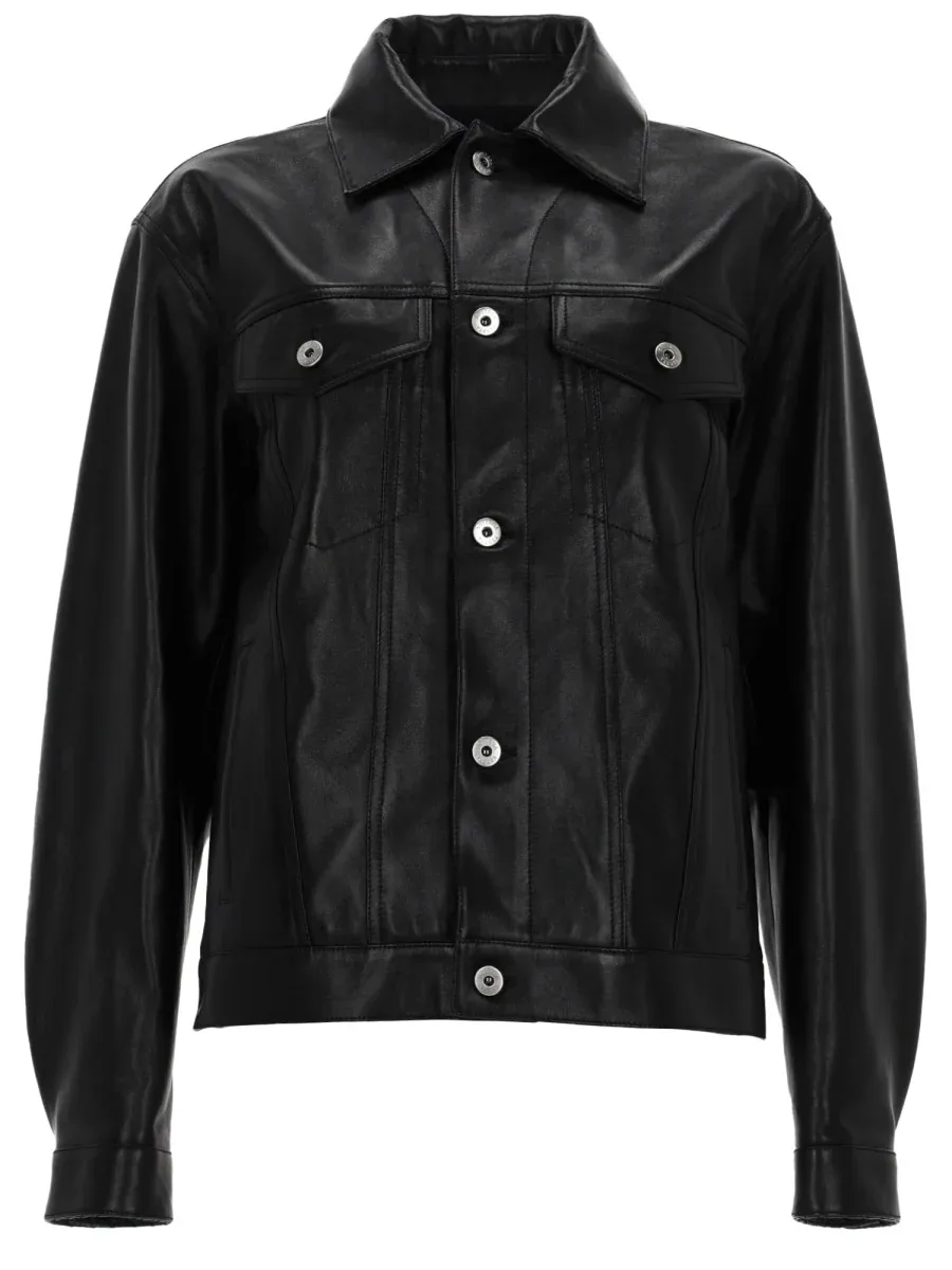 Intrecciato Woven Leather Jacket