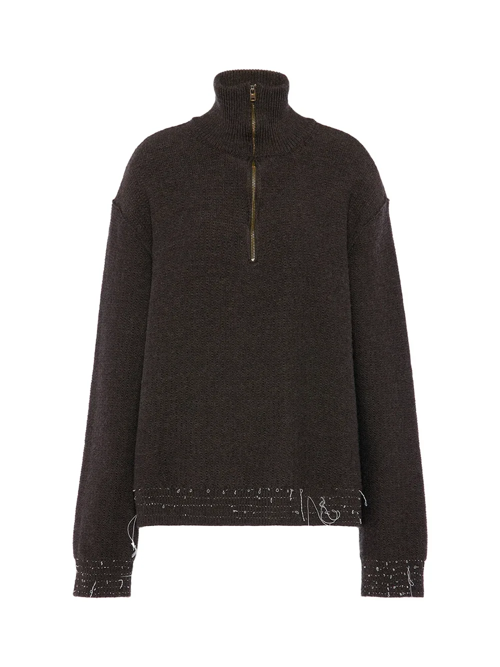 Wool Quarter-Zip Sweater