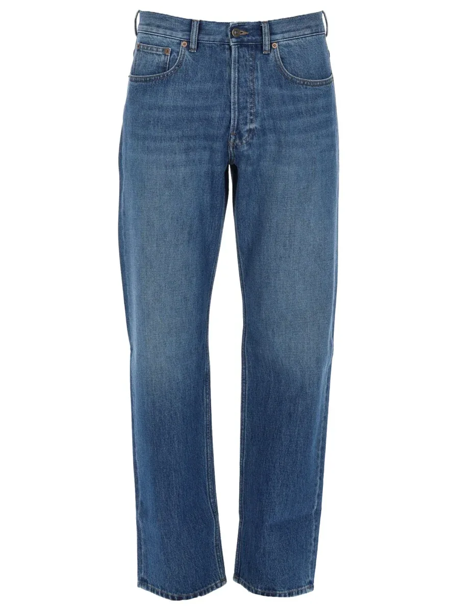 Five-Pocket Cotton Denim Jeans