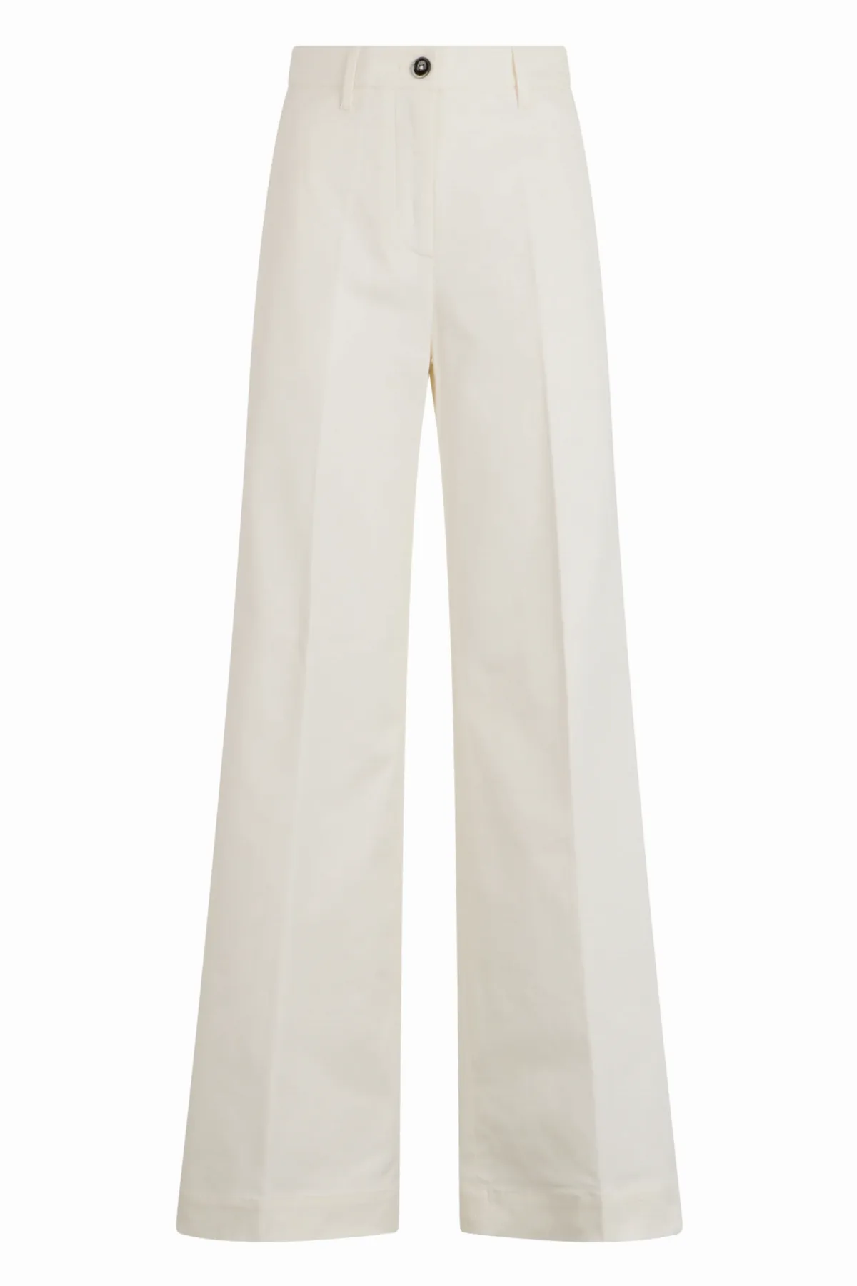 Wide-Leg Cotton Trousers