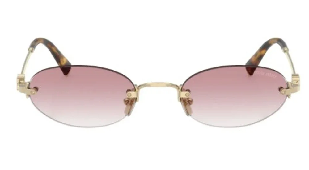 MUA54ZS Oval Metal-Frame Sunglasses