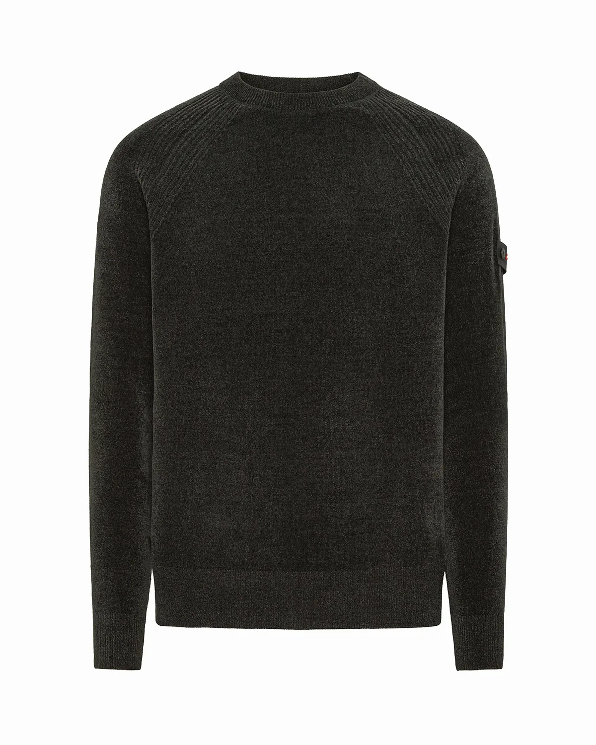 Shaved Chenille Knit Crewneck Sweater