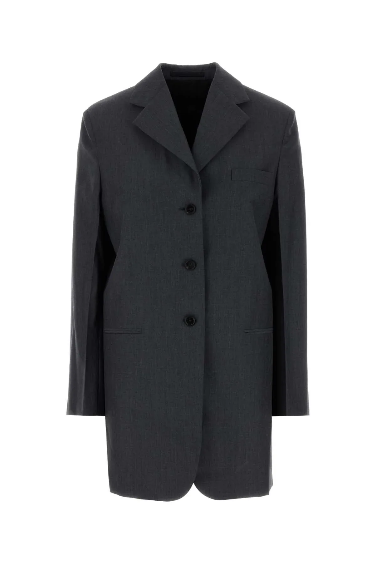 Virgin Wool-Blend Blazer