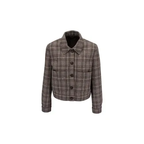 Plaid Cropped Jacket