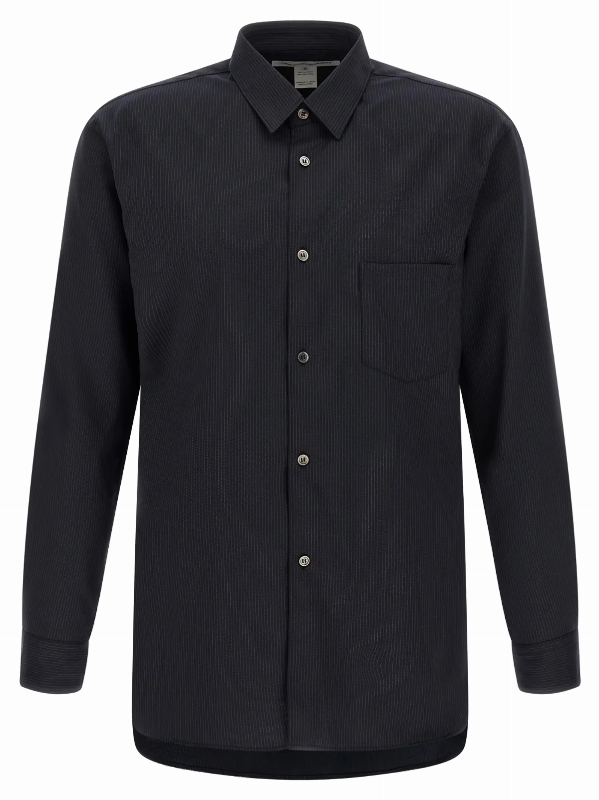 Comme Des Garçons Pinstripe Wool Blend Shirt