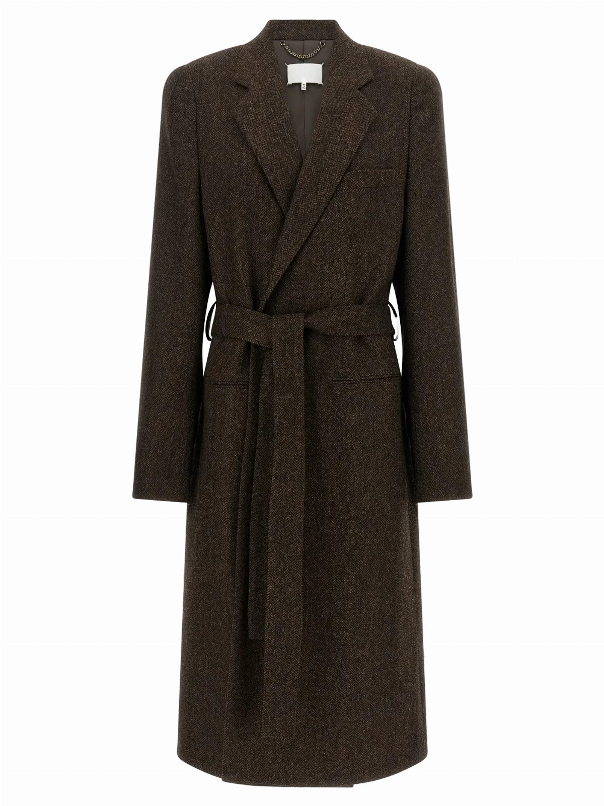 Herringbone Wool Coat