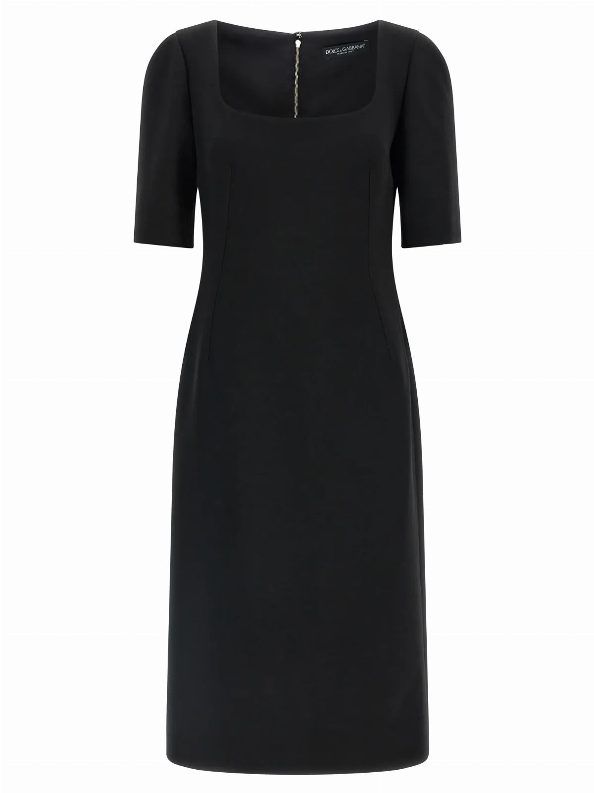 Double Crêpe Virgin Wool Midi Dress
