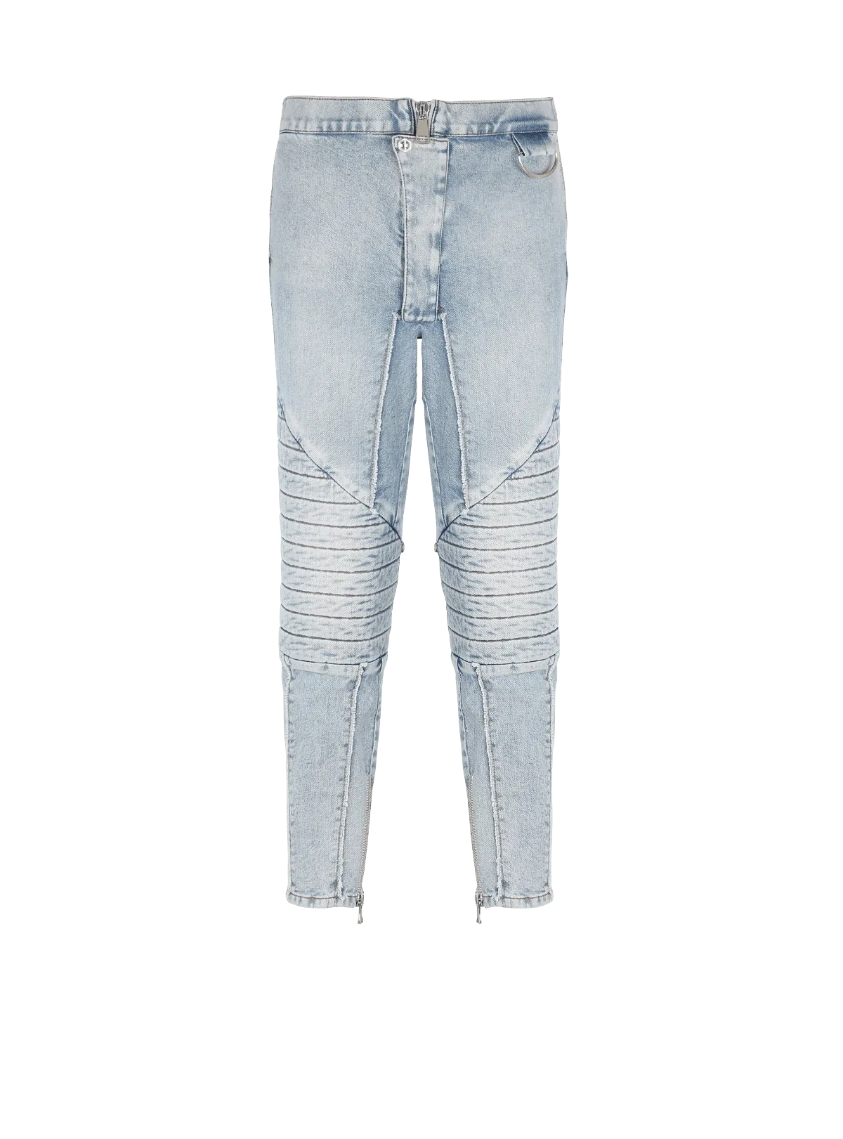Quilted Knee Pad Denim Jeans