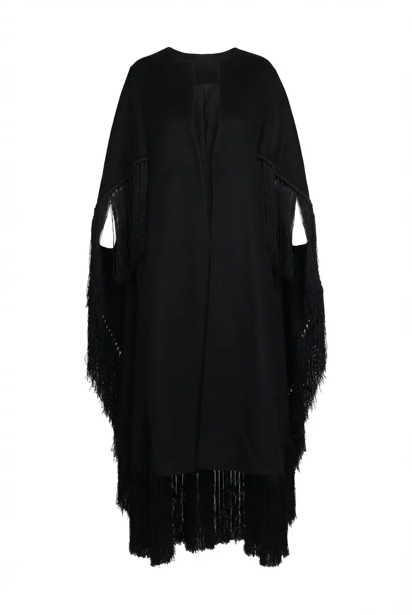 Fringed Wool Shawl