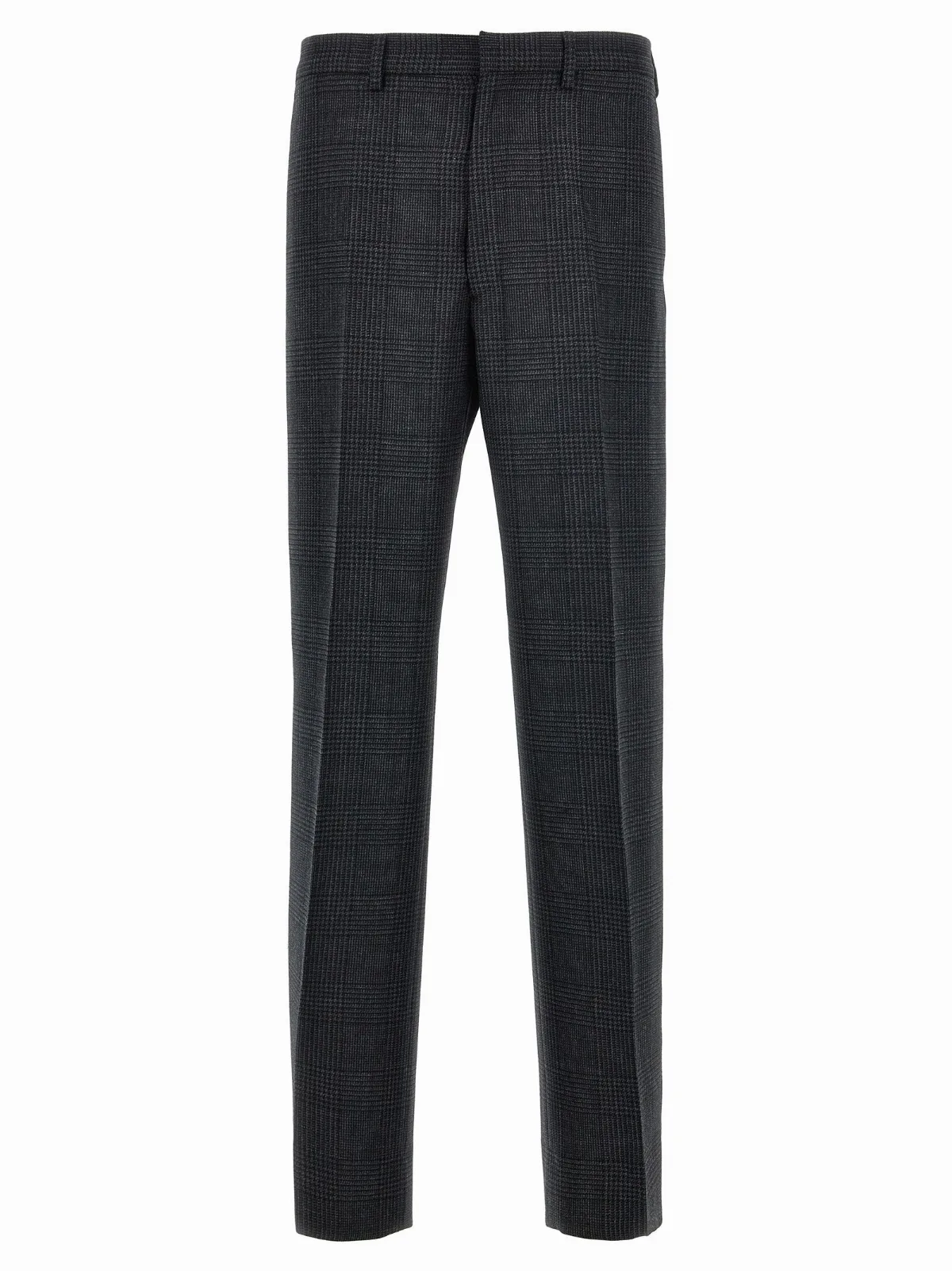 Check Wool Trousers