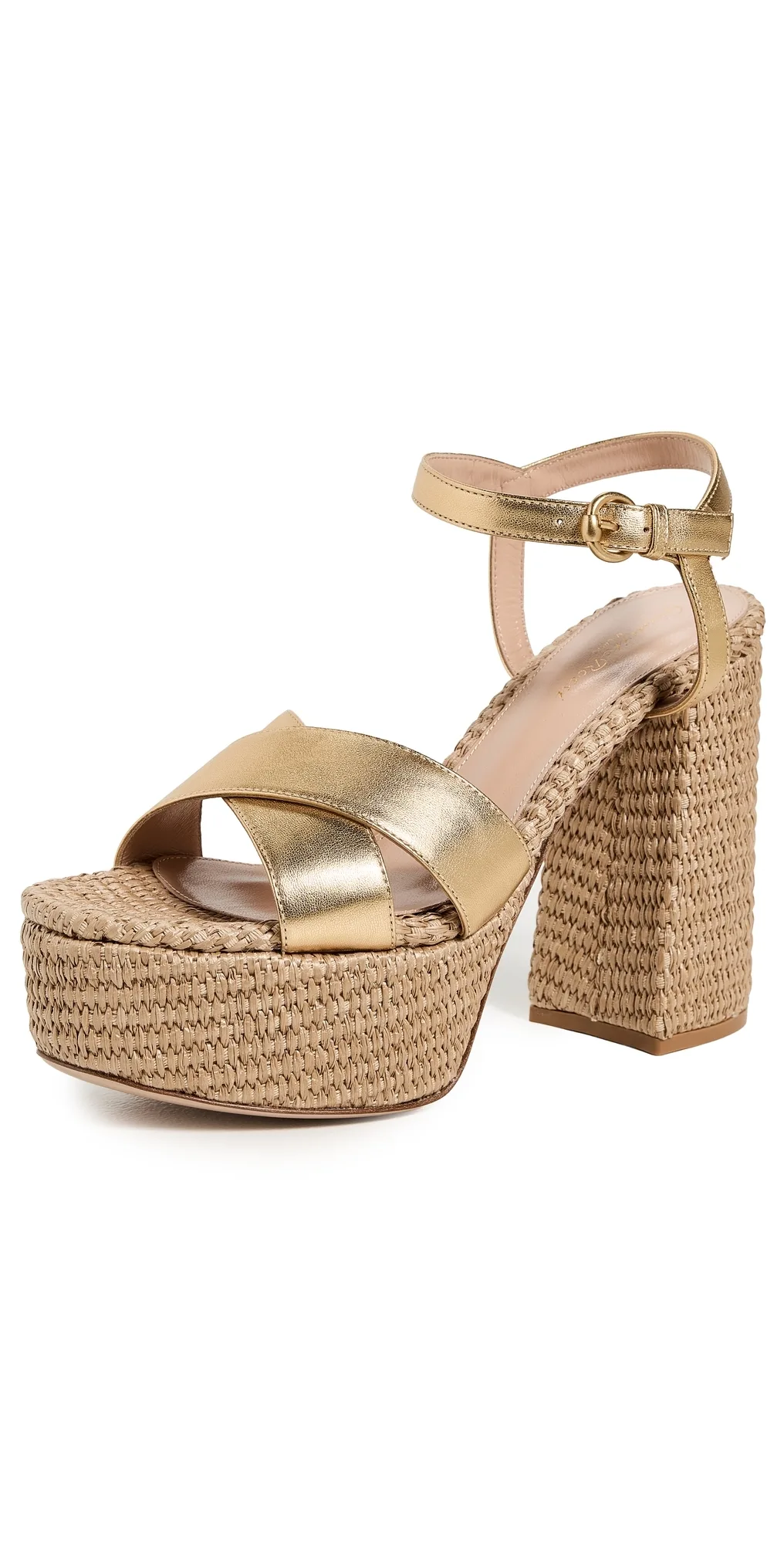Bebe Nappa Silk Washed Platform Heel