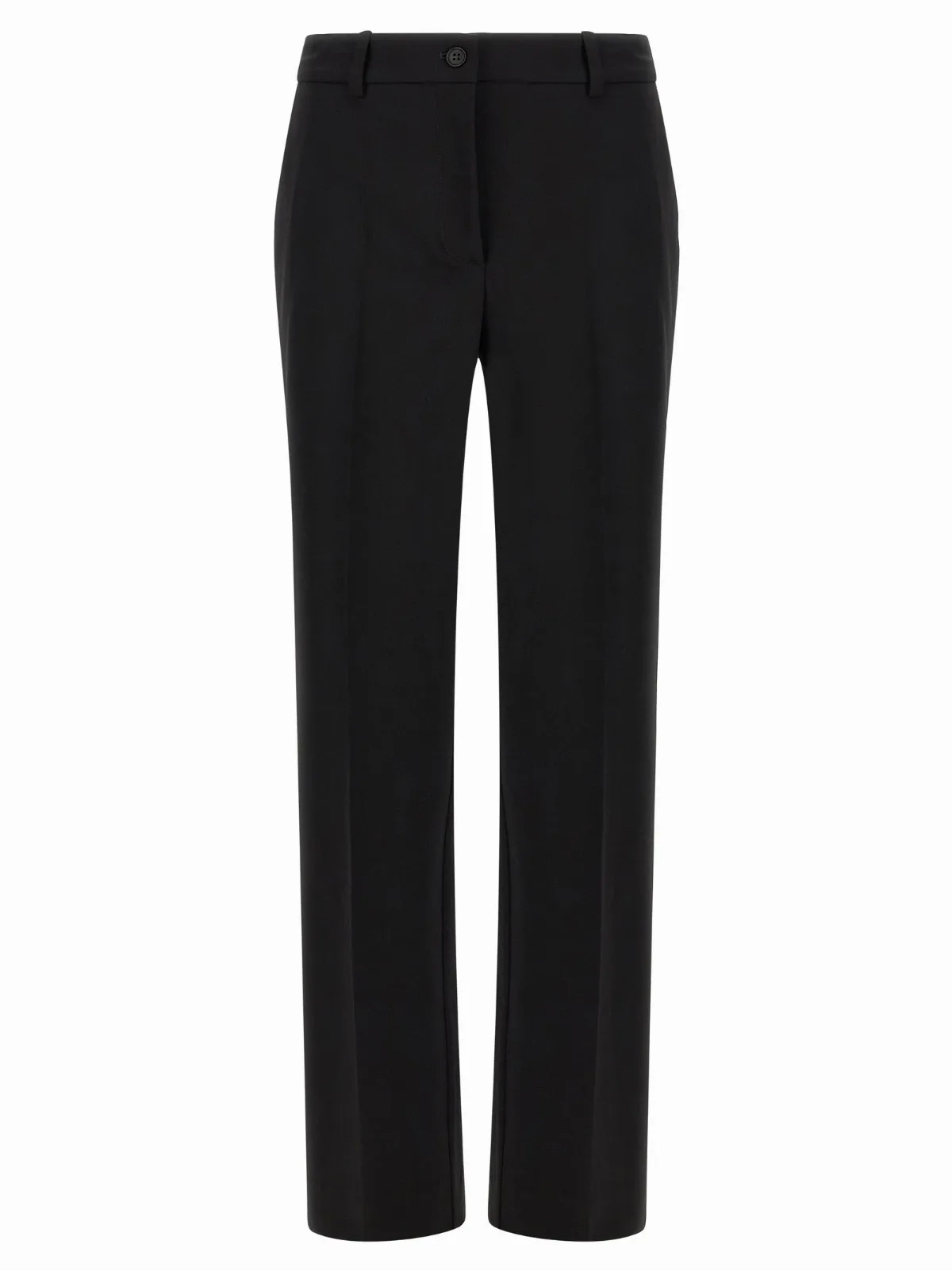 Virgin Wool Straight-Leg Trousers