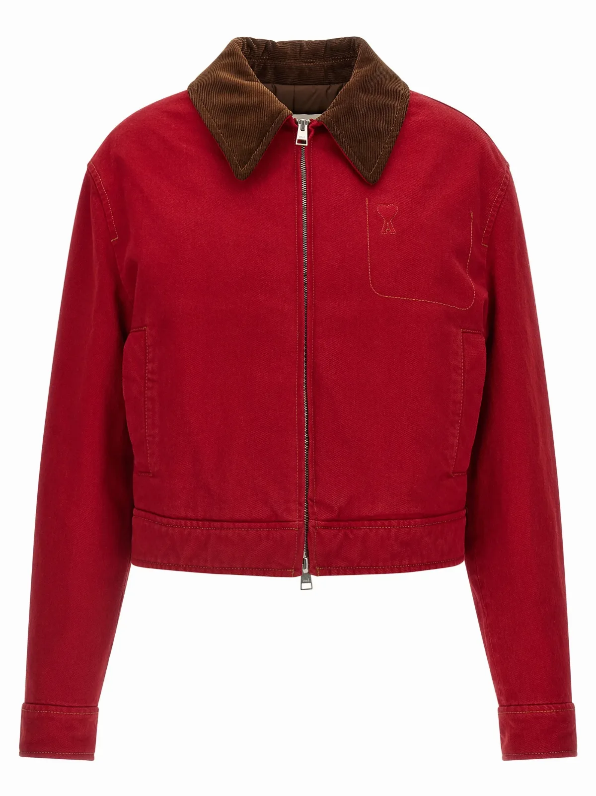 Cotton Twill Biker Jacket