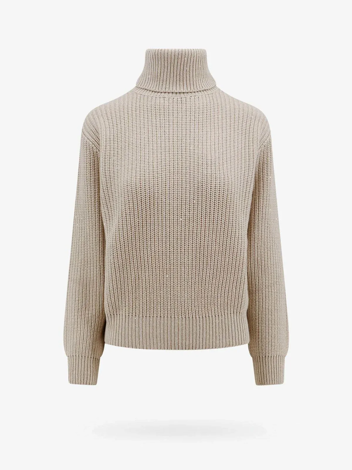 Wool-Silk Turtleneck Sweater