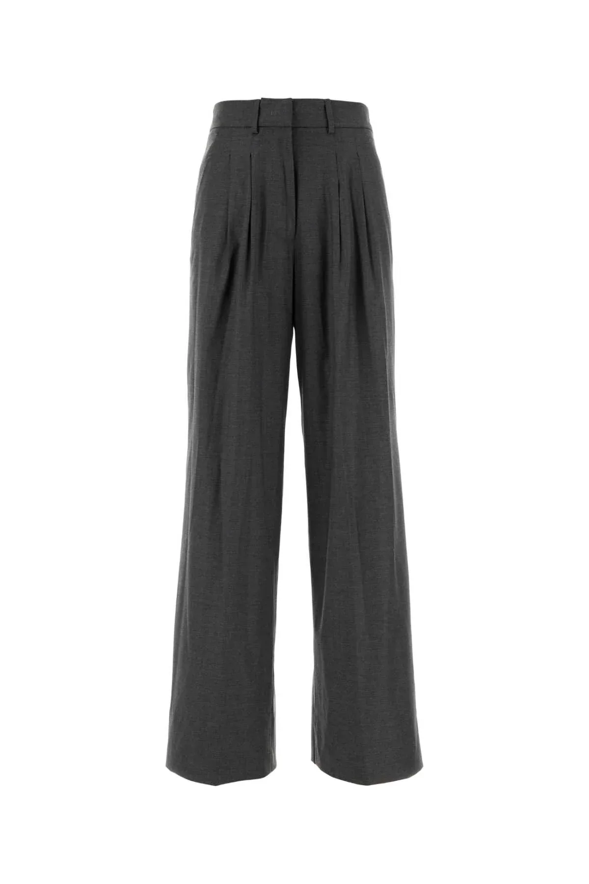 Pleated Virgin Wool Trousers