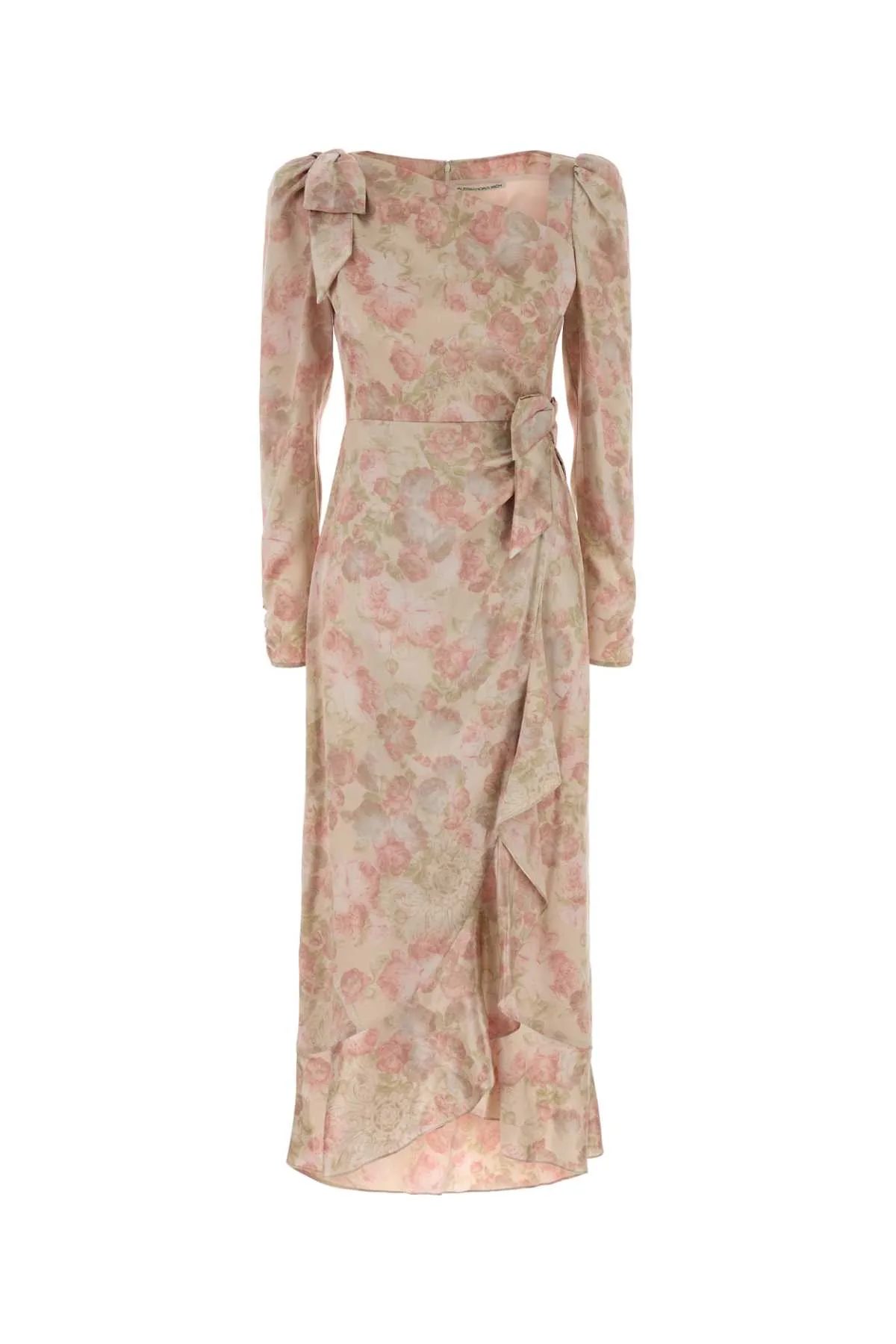 Printed Satin Dress