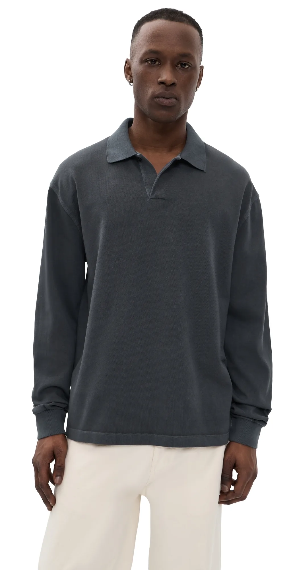 Cotton Long Sleeve Polo by Madewell