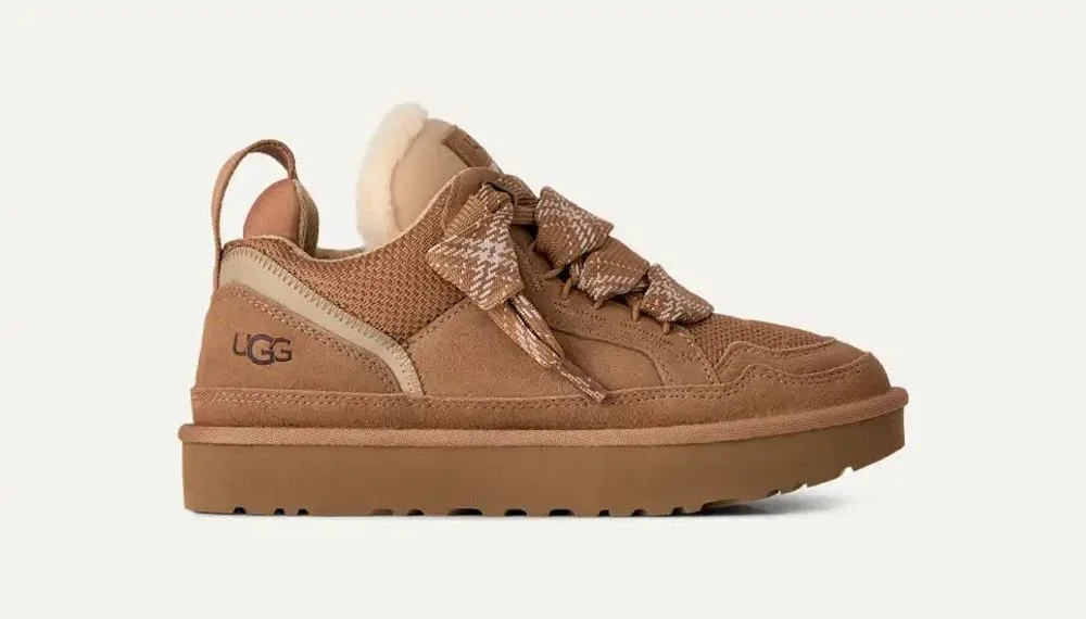 Lug-Sole Suede Sneaker