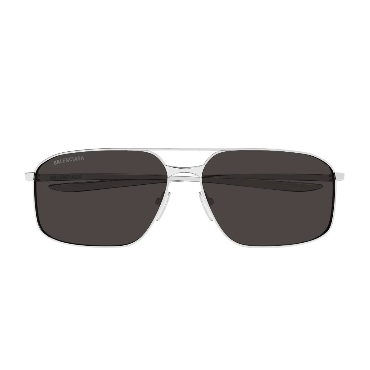 Balenciaga Bb0492s Linea Everyday 001 Silver Grey Sunglasses