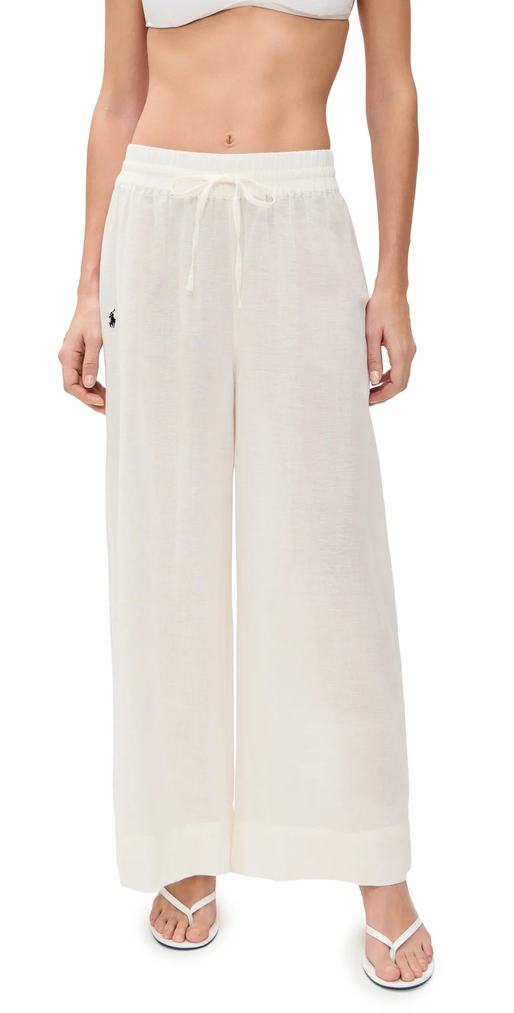 Smocked Pull On Pants