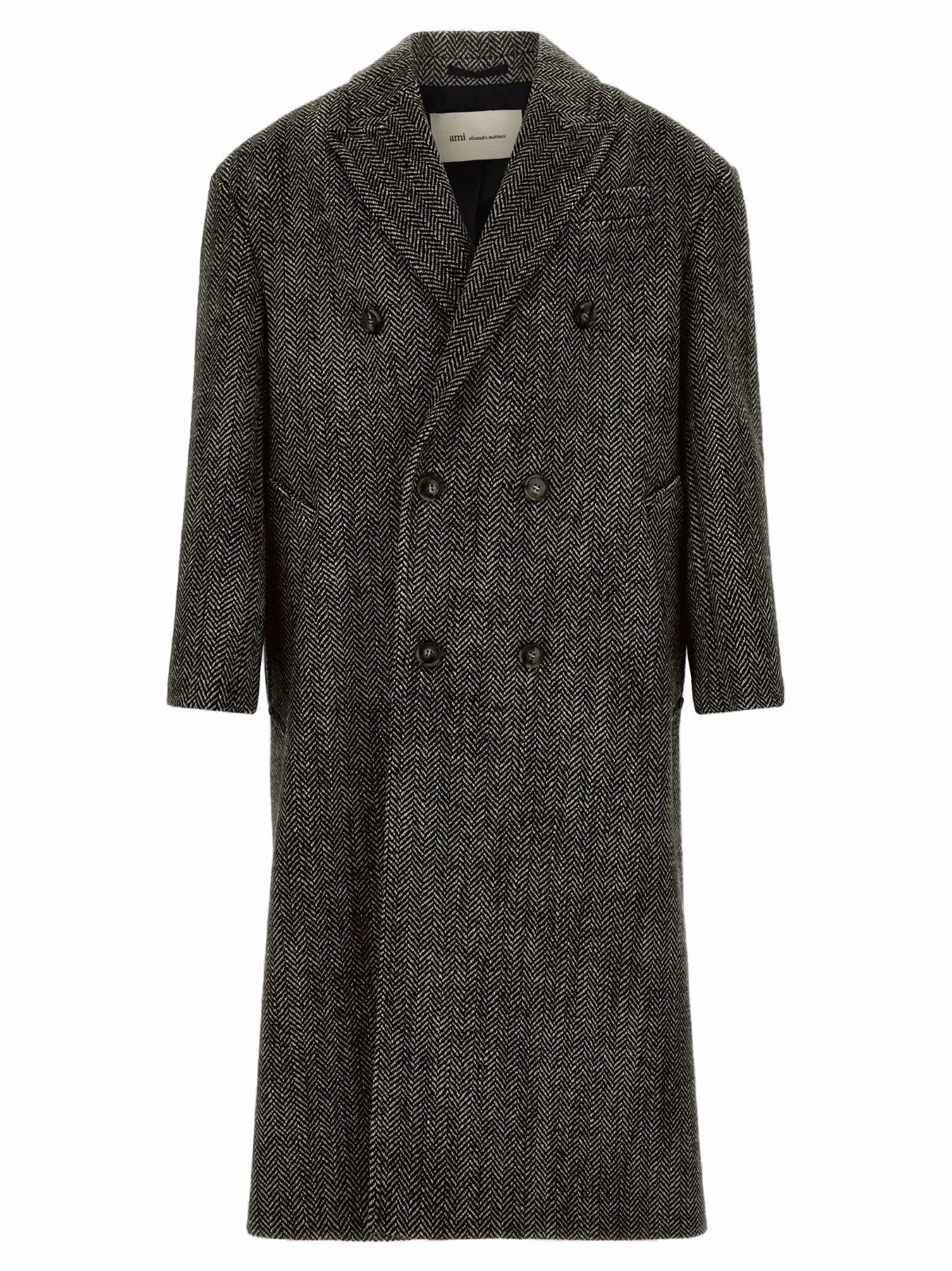 Herringbone Virgin Wool Coat