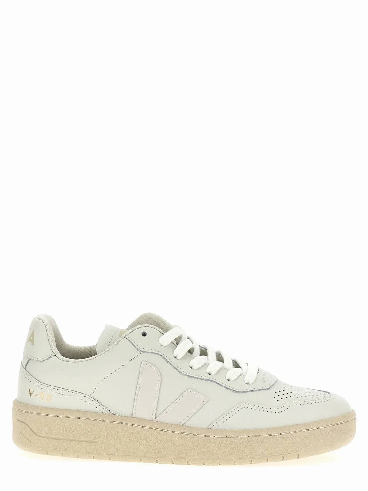 Leather Lace-Up Sneakers
