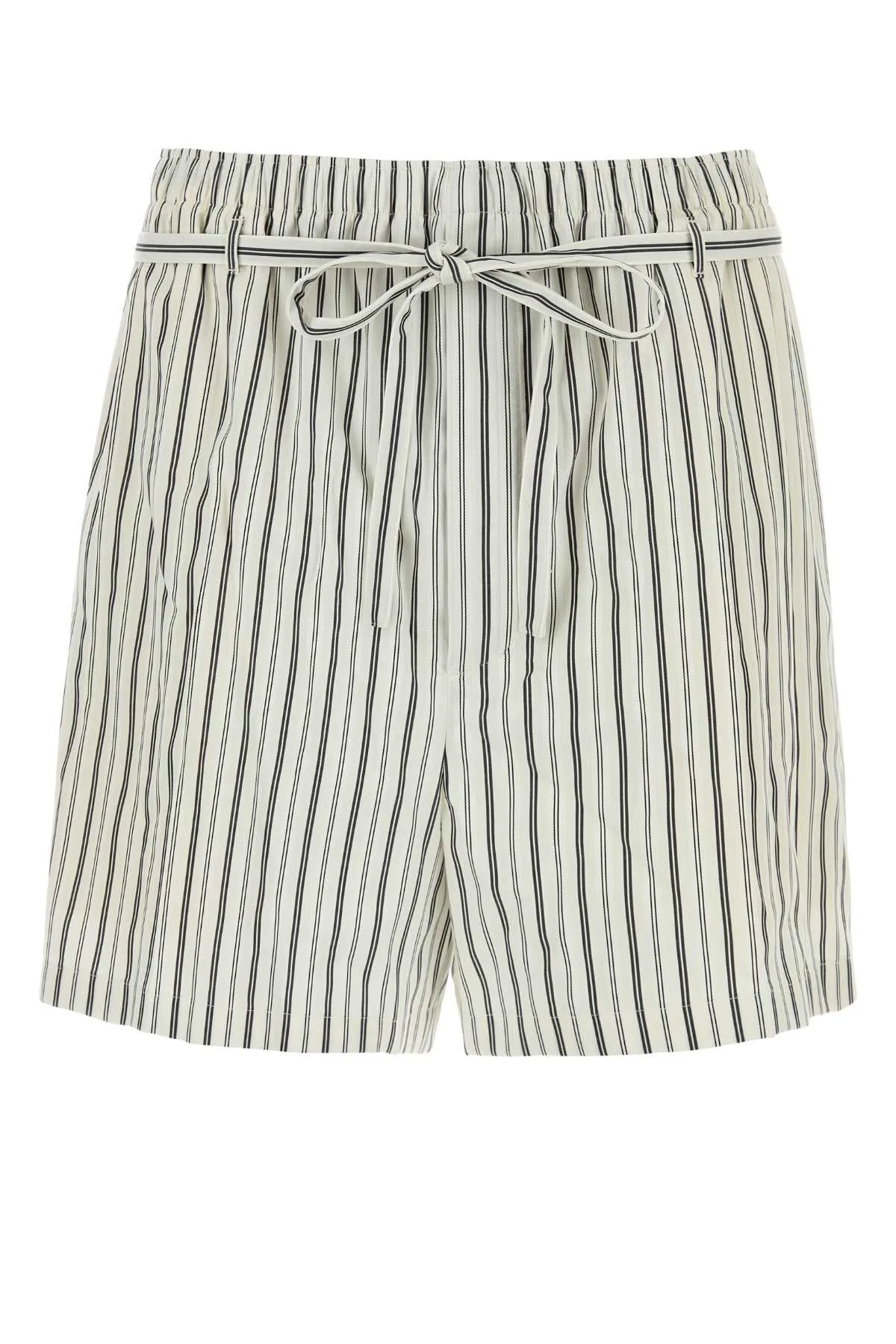 Striped Poplin Bermuda Shorts by Saint Laurent