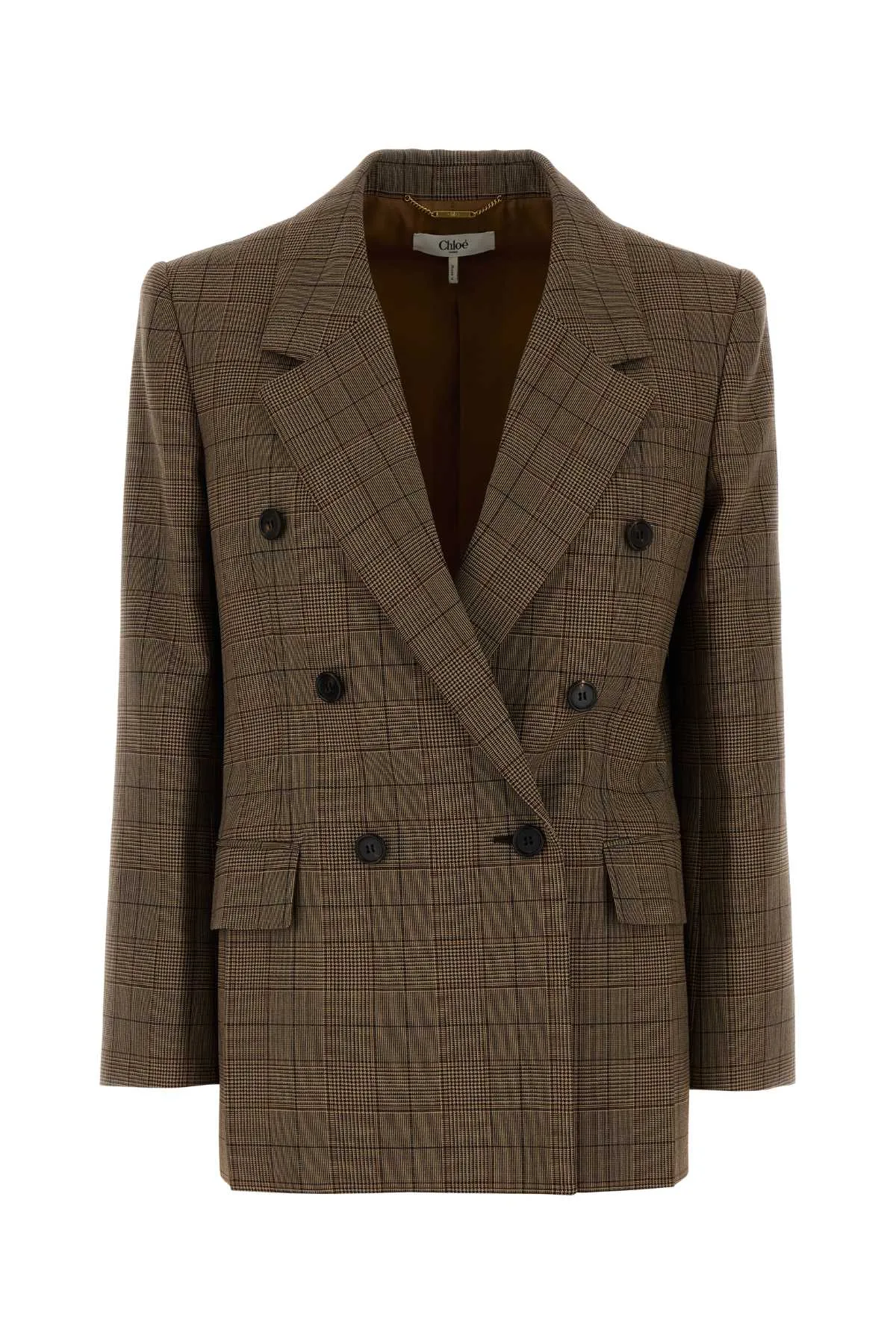 Prince of Wales Check Wool Blazer