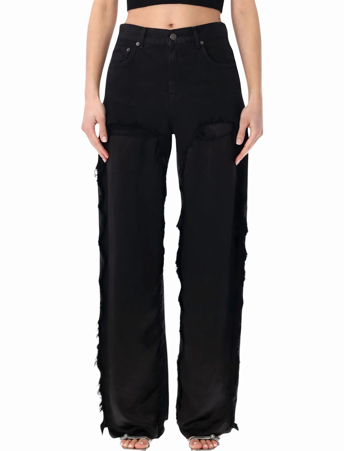 Bonnie Satin Bull Boyfriend Pants
