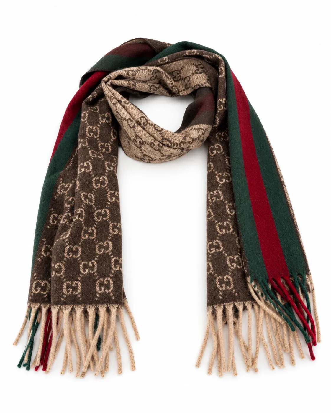 Monogram Wool and Cashmere Scarf