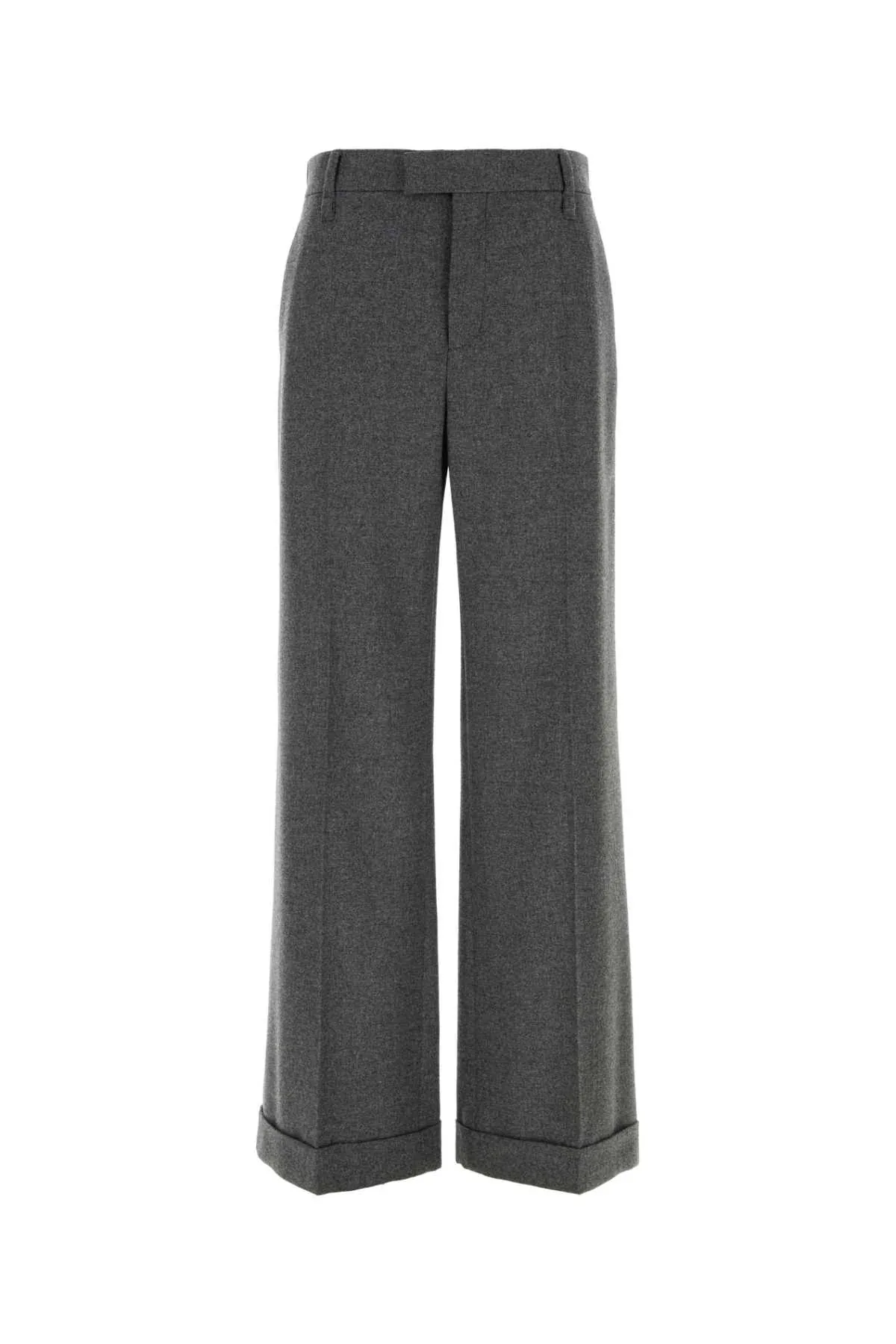 Wool-Blend Palazzo Trousers