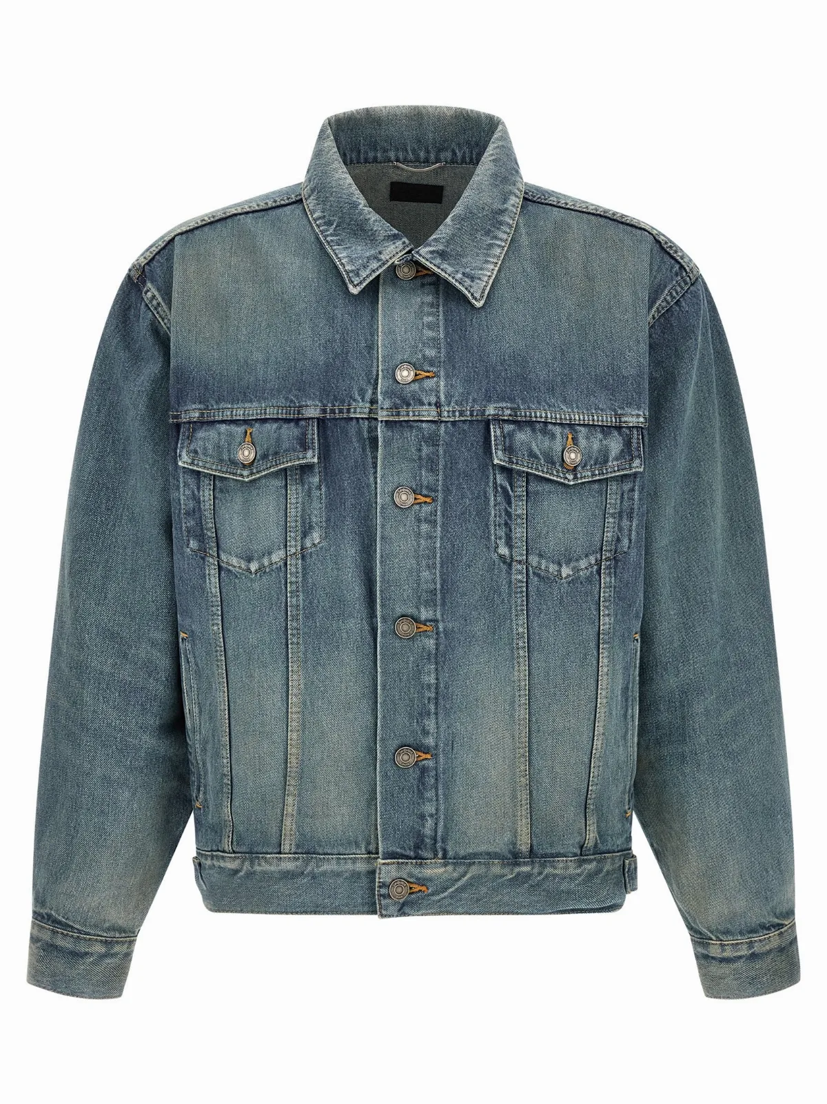Stone-Washed Denim Jacket
