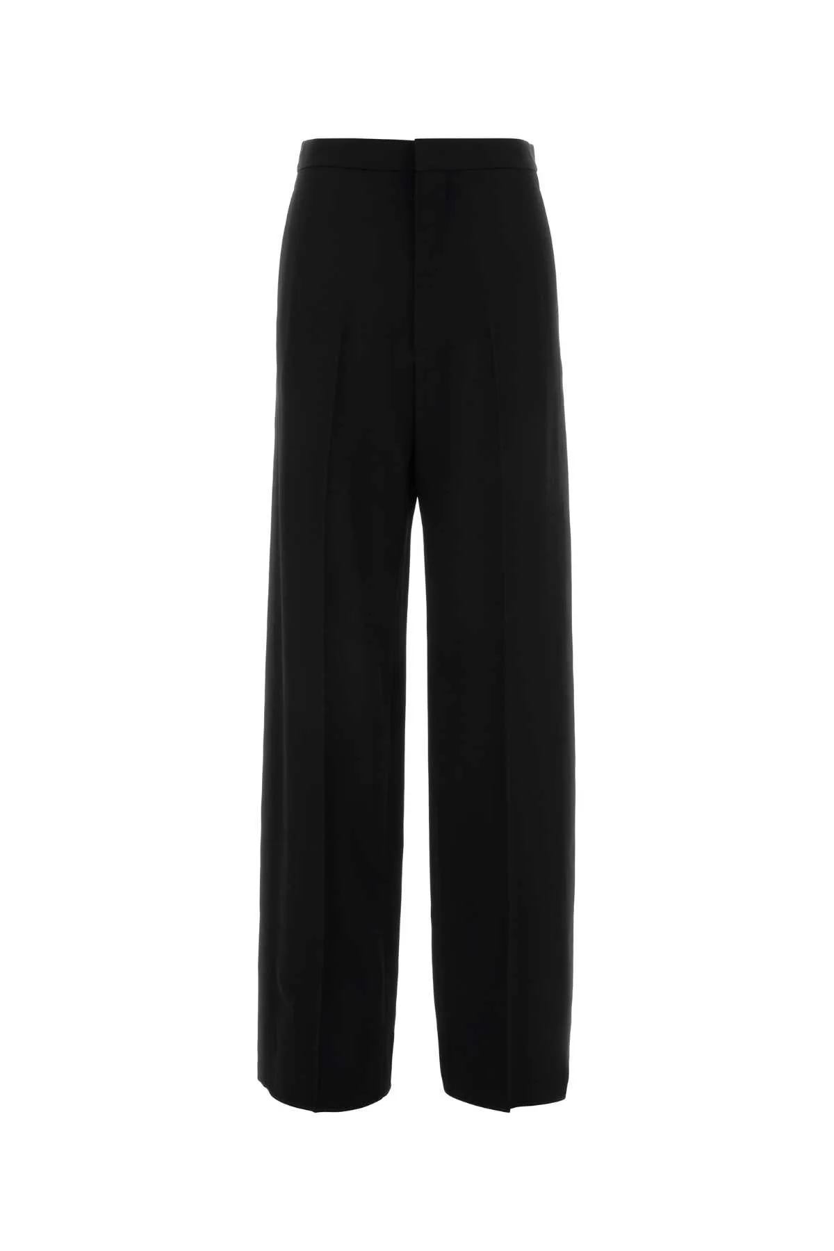 Black Wool Palazzo Pant