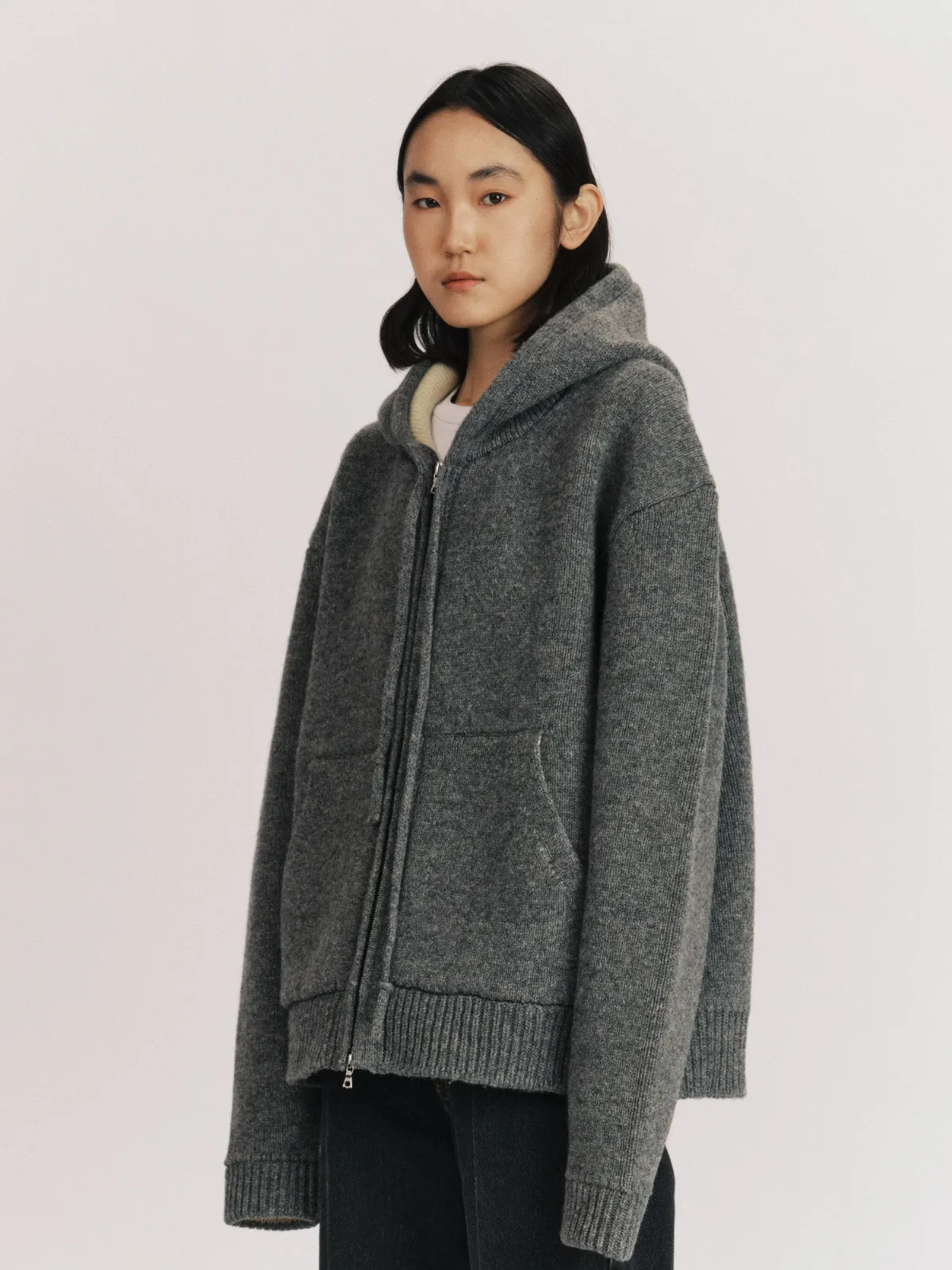 Bb Wallace Wool Knit Hooded Jacket