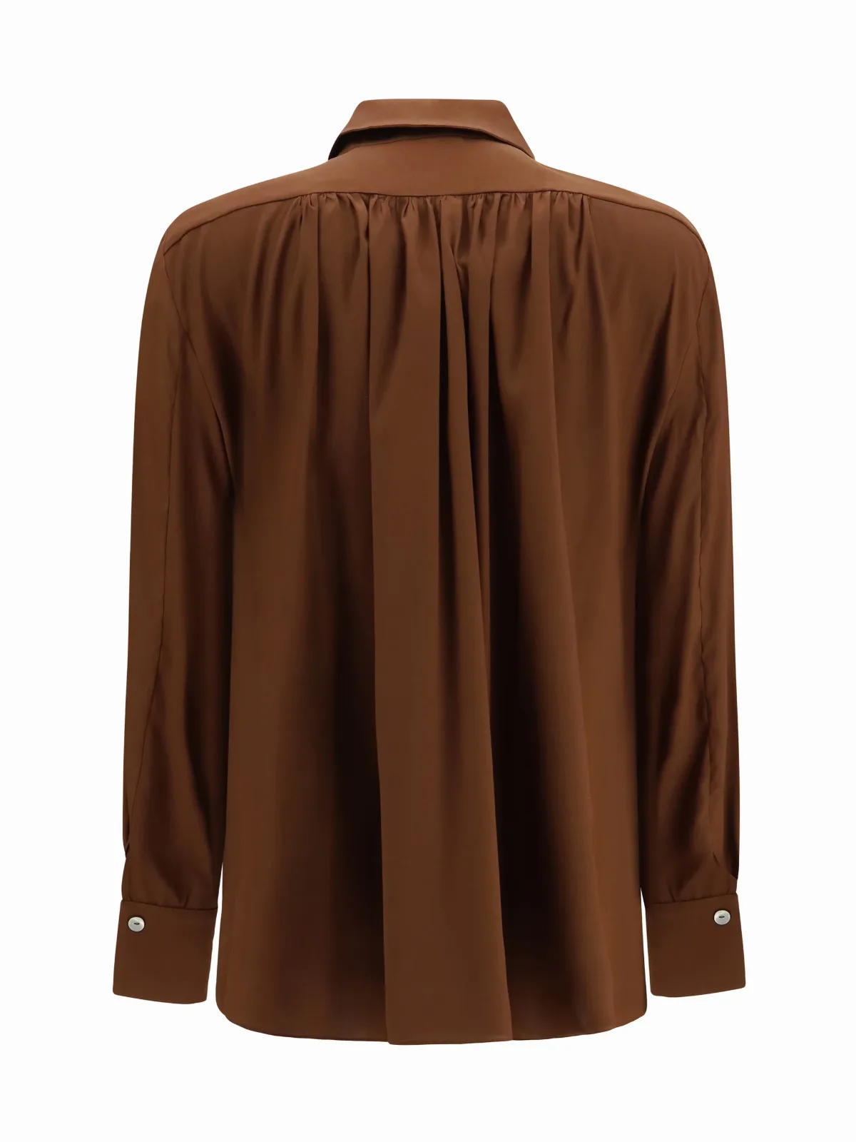 Silk Back Gathering Shirt
