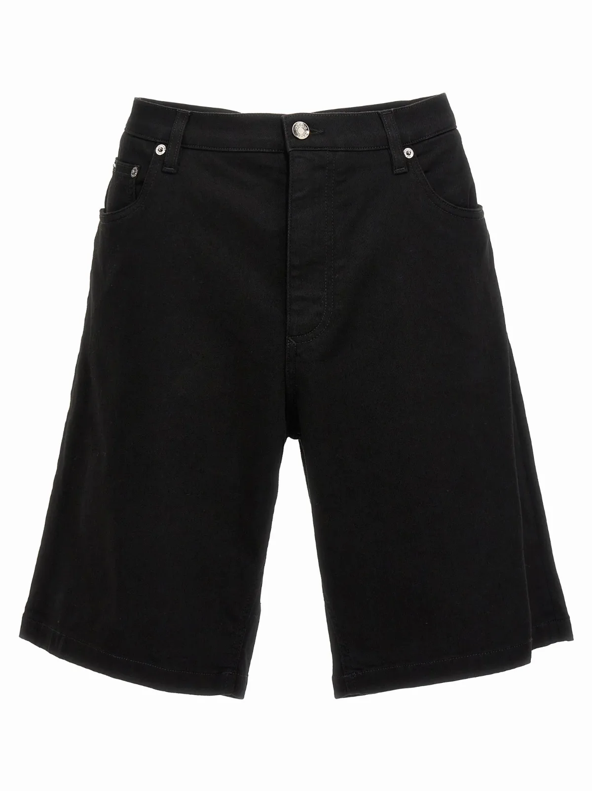 Cotton Denim Bermuda Shorts
