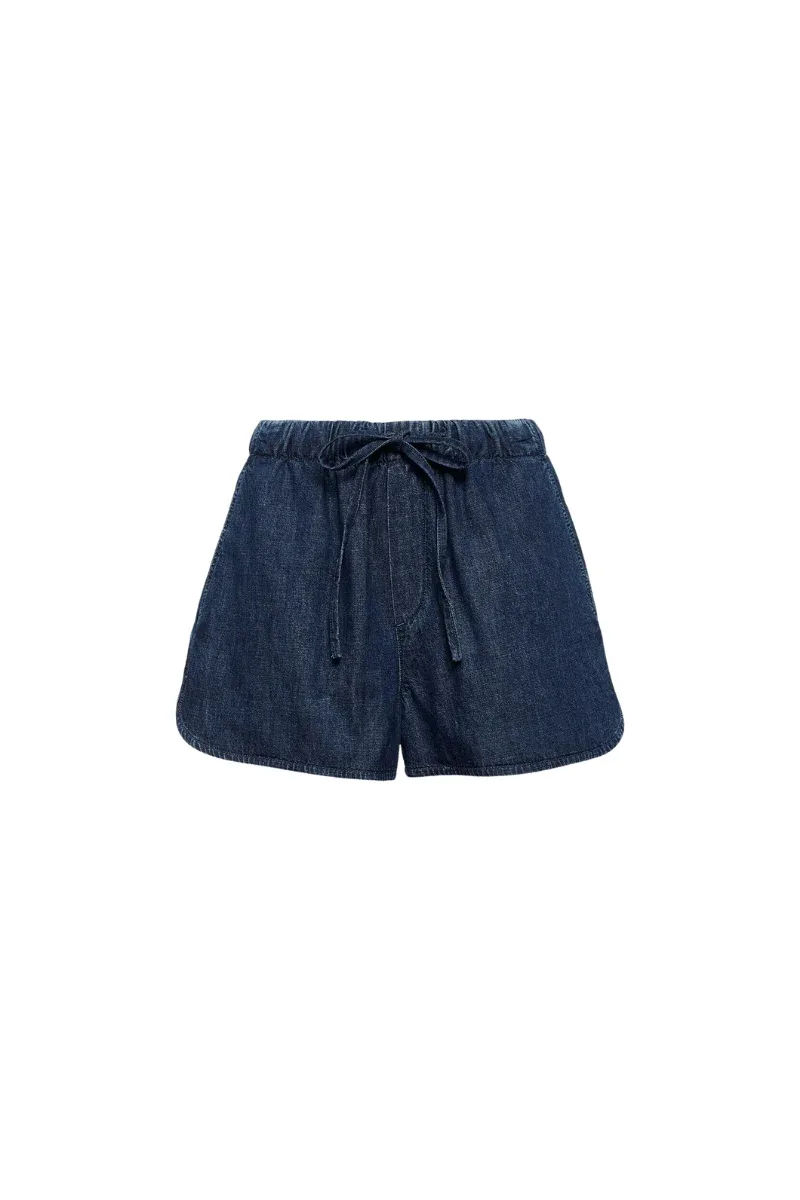 Chambray Denim Shorts