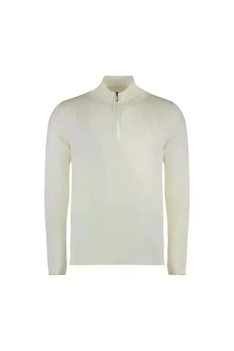 Half-Zip Cotton Sweater
