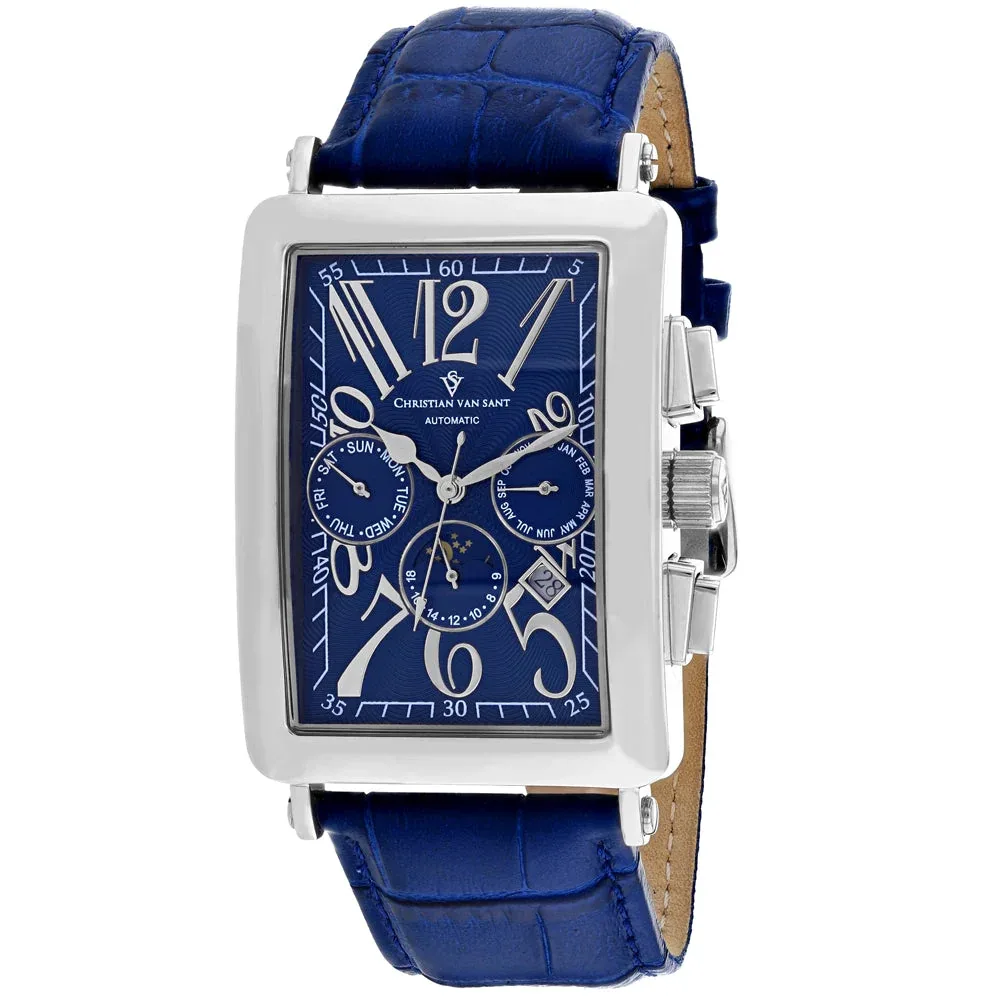 Chronograph Leather Strap Watch