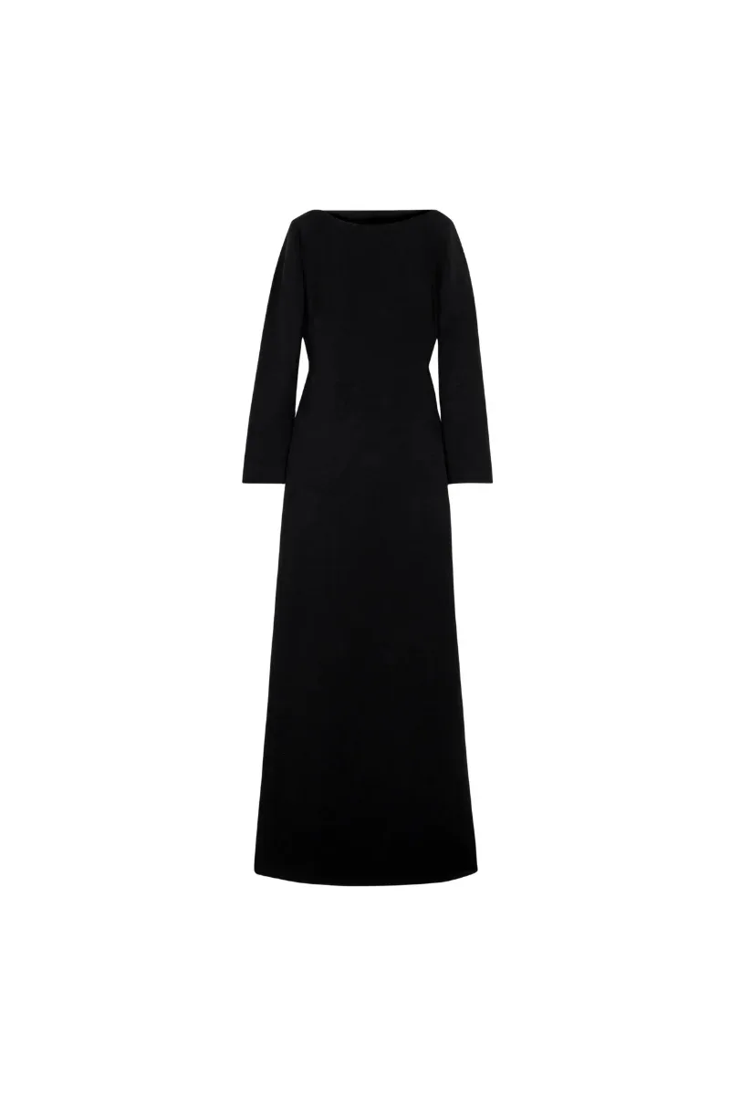 Open-Back Silk-Crepe Gown