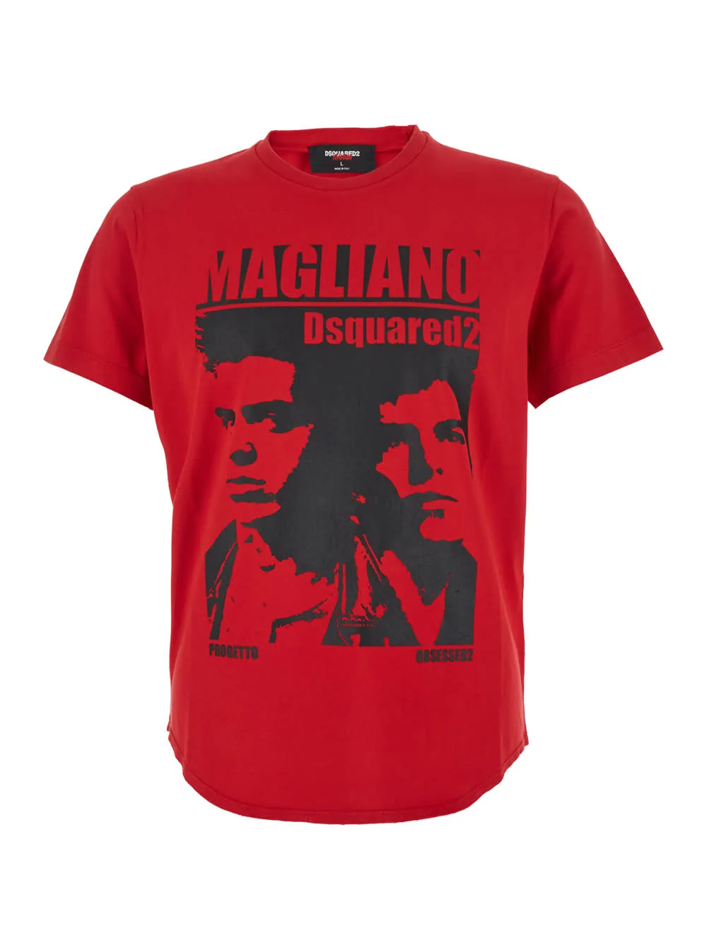 Red Cotton Dsquared X Magliano T-shirt by Dsquared2