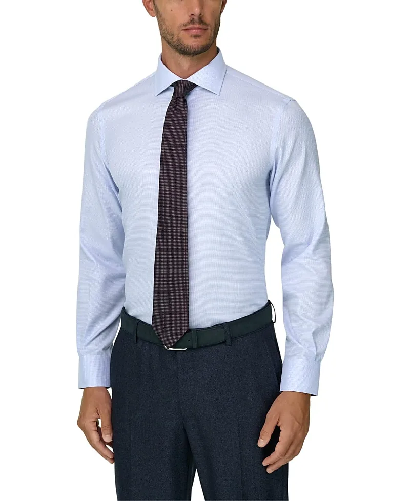 Non-Iron Cotton Dobby Slim Fit Shirt