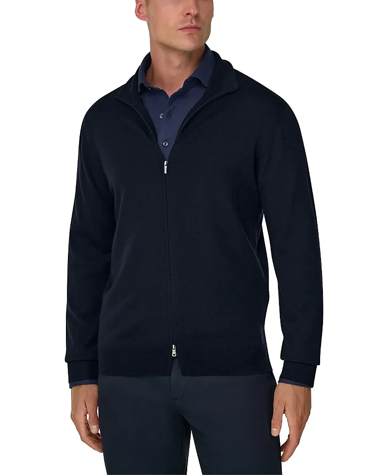 Extrafine Merino Wool Full-Zip Jumper