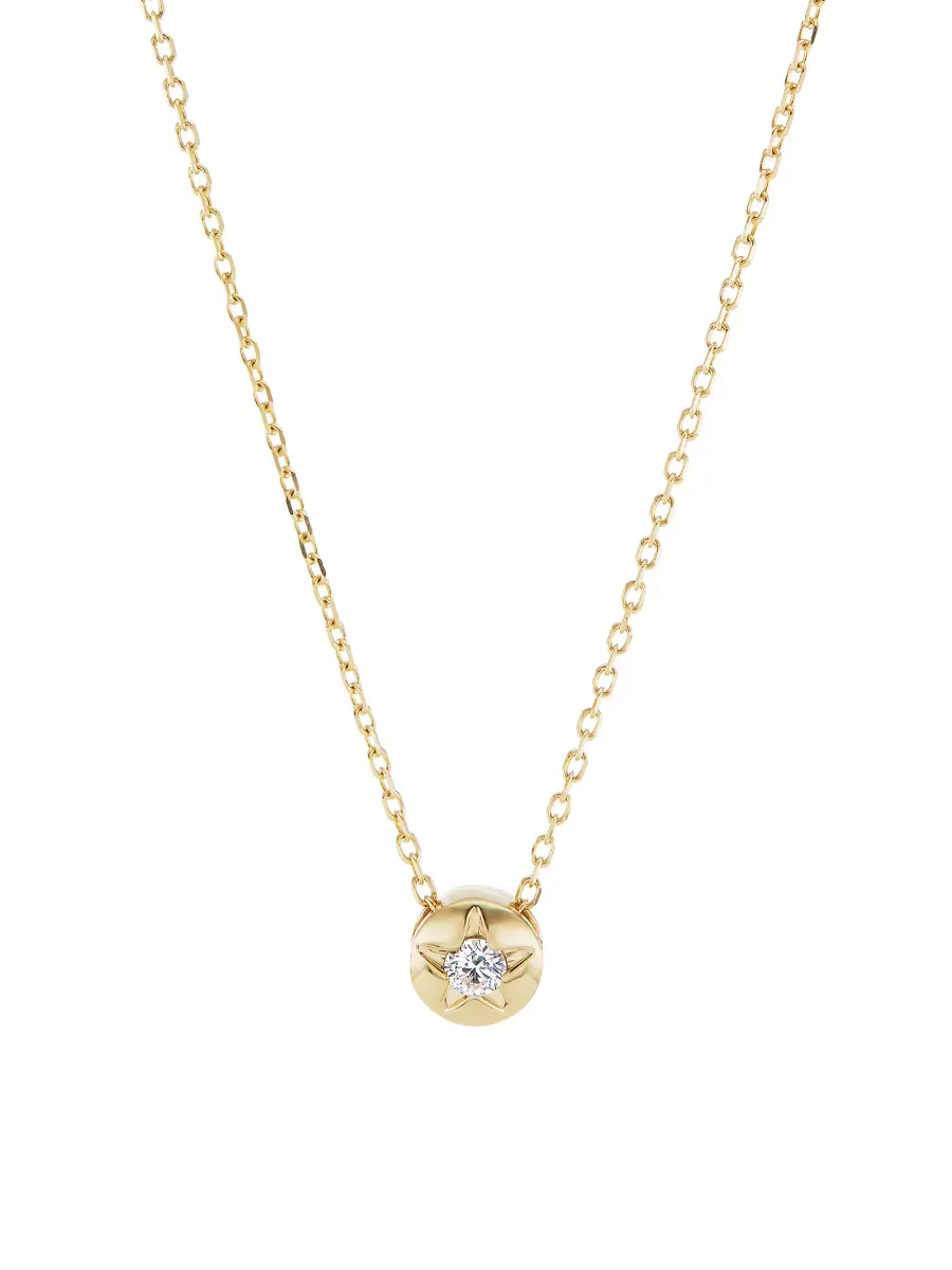 Tarot Limperatrice 18K Gold & Diamond Star Necklace