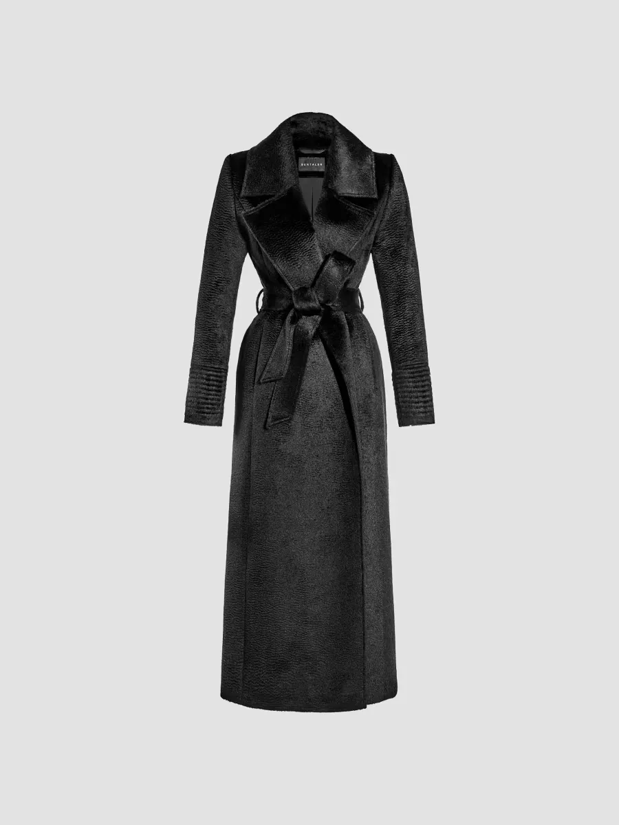 Notch-Collar Wrap Coat by Sentaler