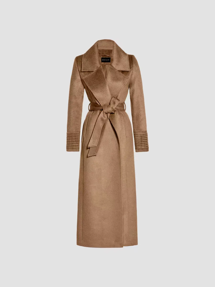 Notch-Collar Wrap Coat