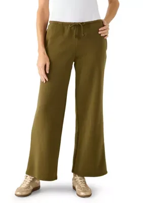 Mid Rise Wide Leg Pants